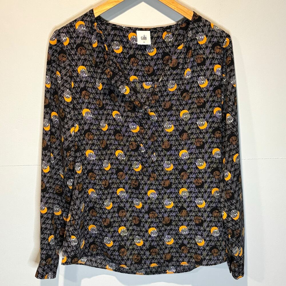 CAbi Eclipse Crescent Moon Blouse Style #3131 - size XS